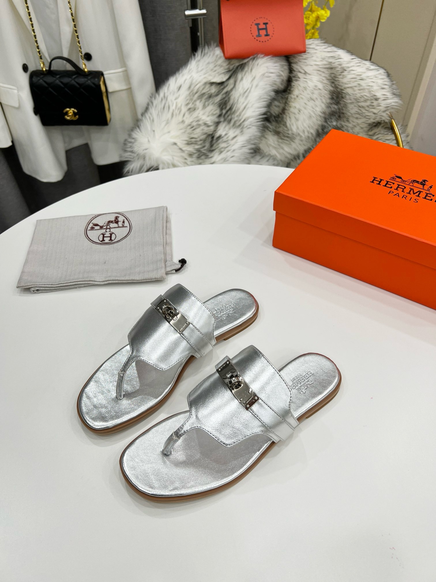 Hermes empire sandals