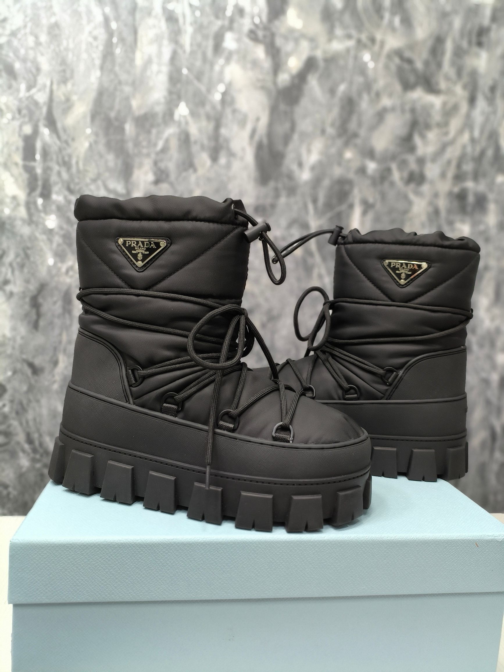 Prada Gear thick-soled snow boots