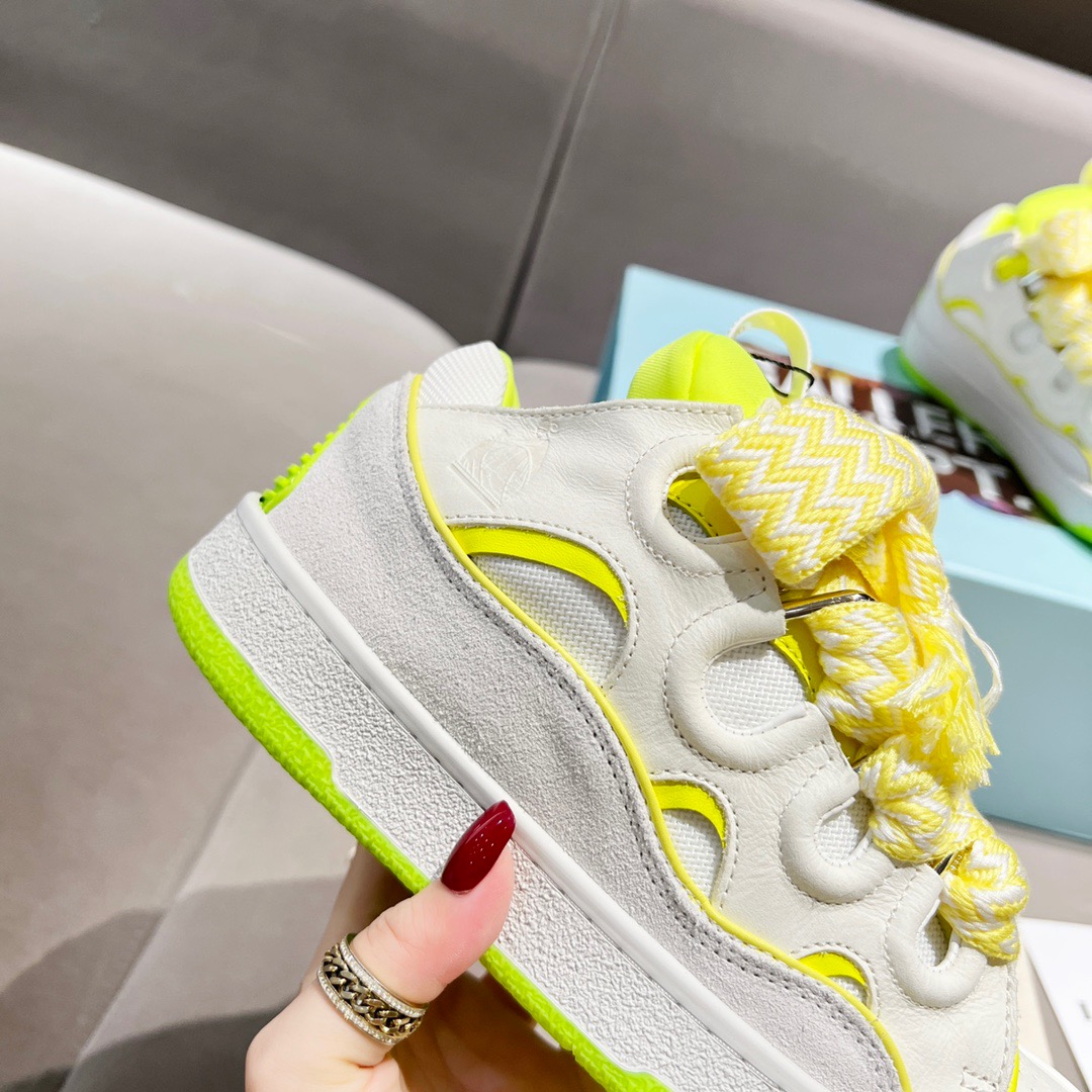 Lanvin Gepartment Co branded ink splashed bread shoes