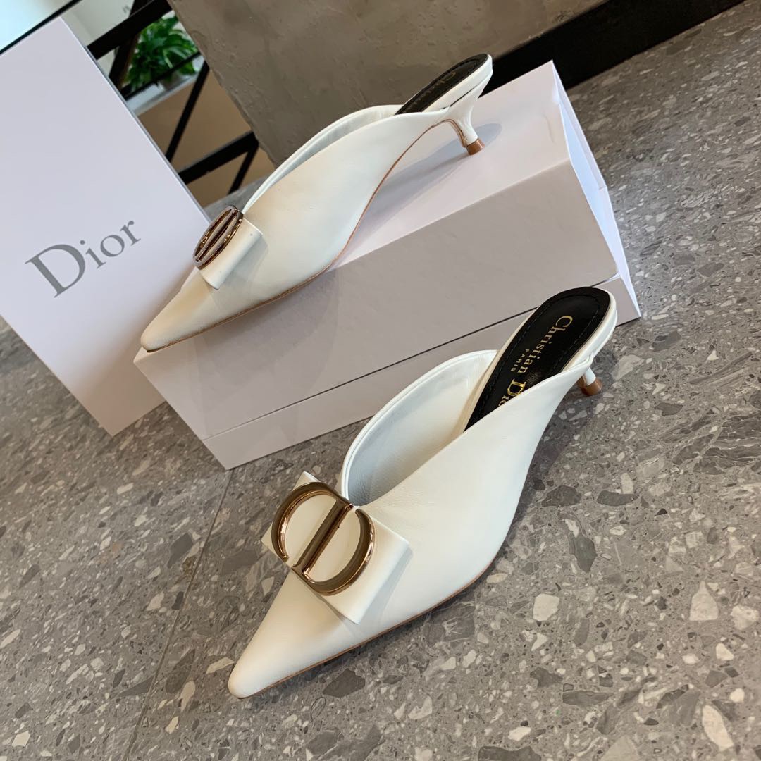 Dior 2023 Latest CD Letter Metal Logo with Muller Tuo size 35-42