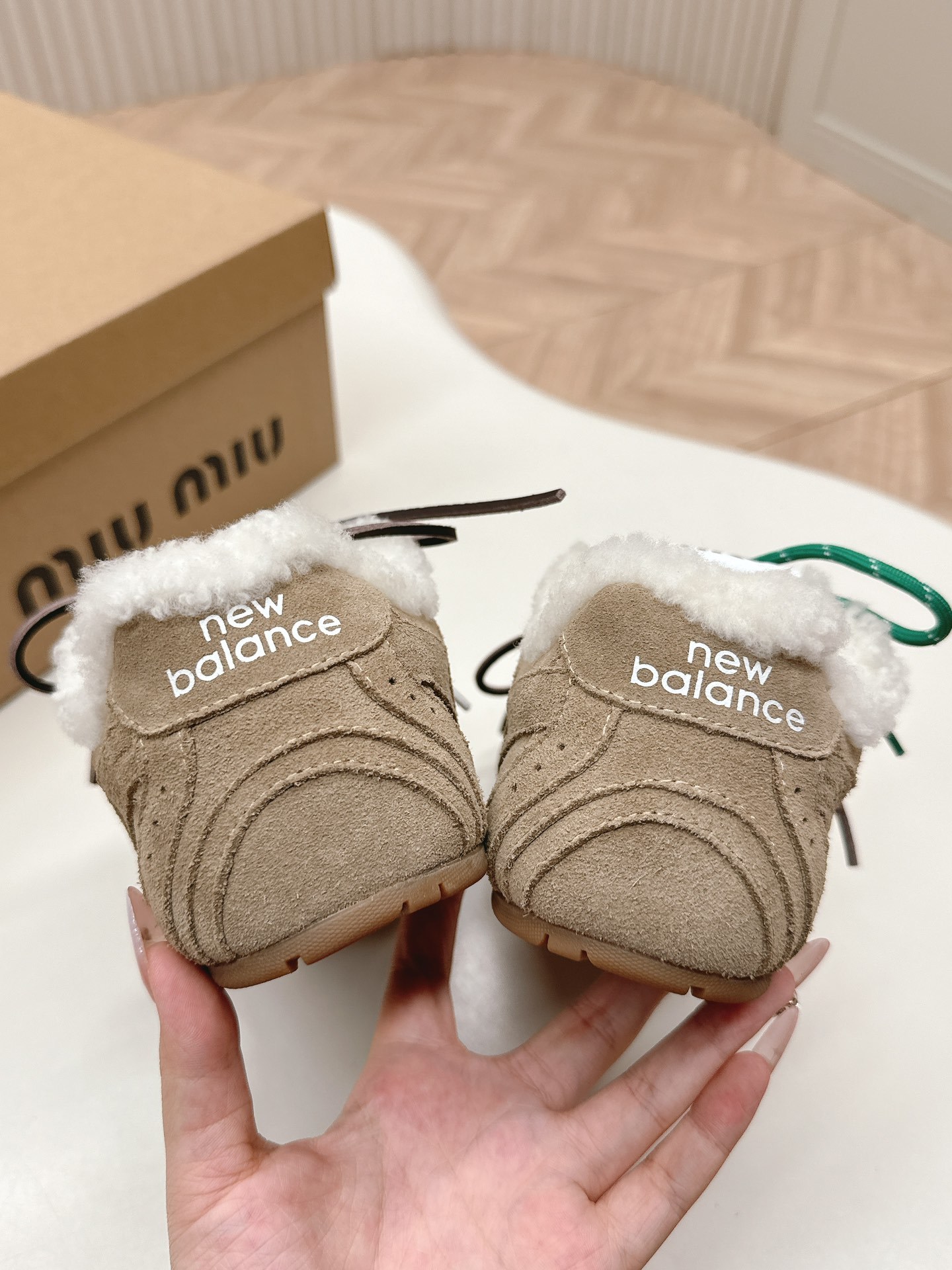 miumiu+new balance sneakers