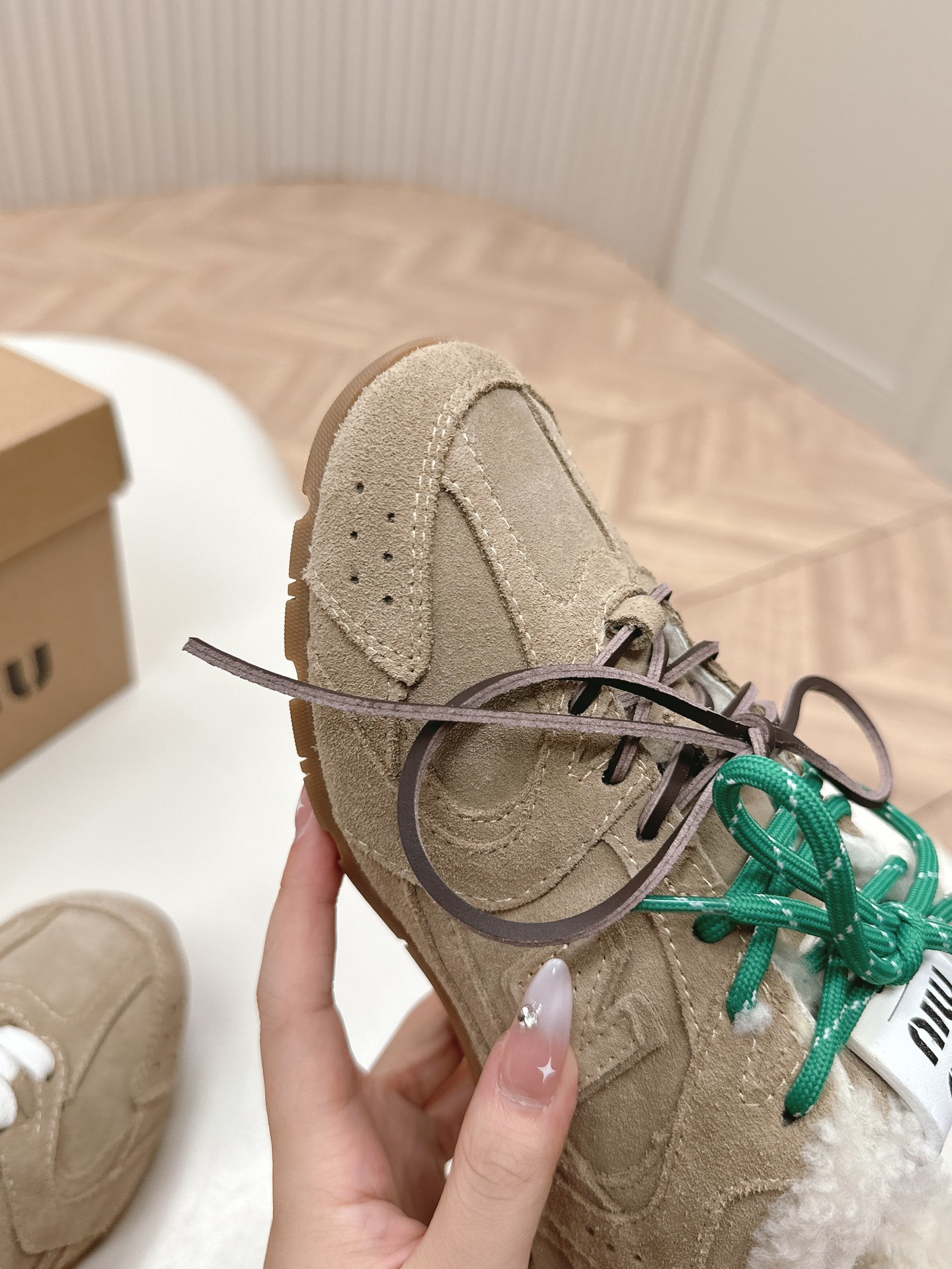 miumiu+new balance sneakers