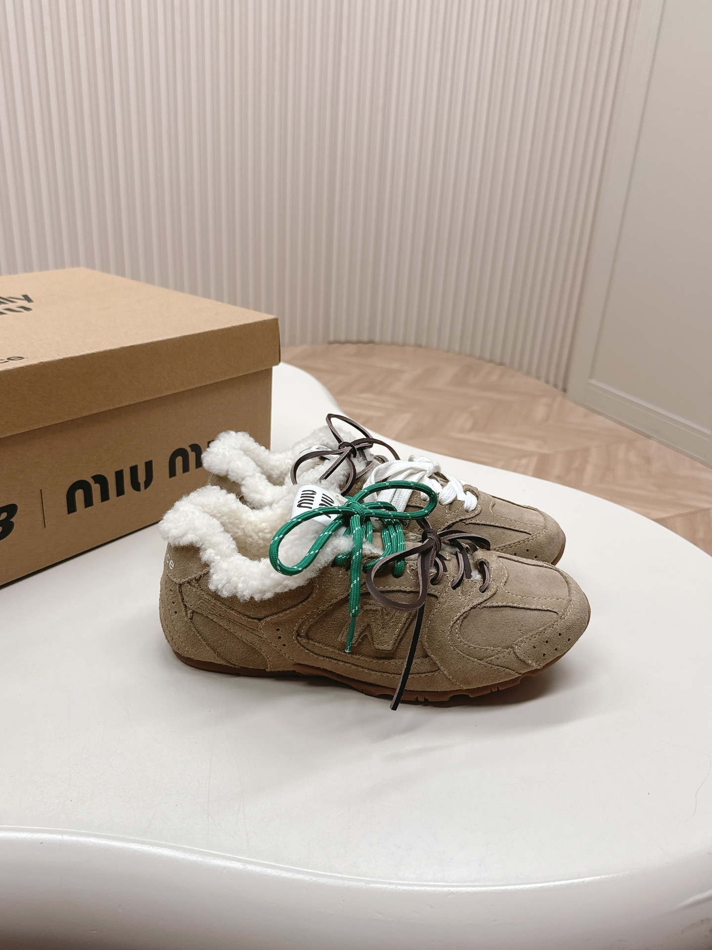 miumiu+new balance sneakers