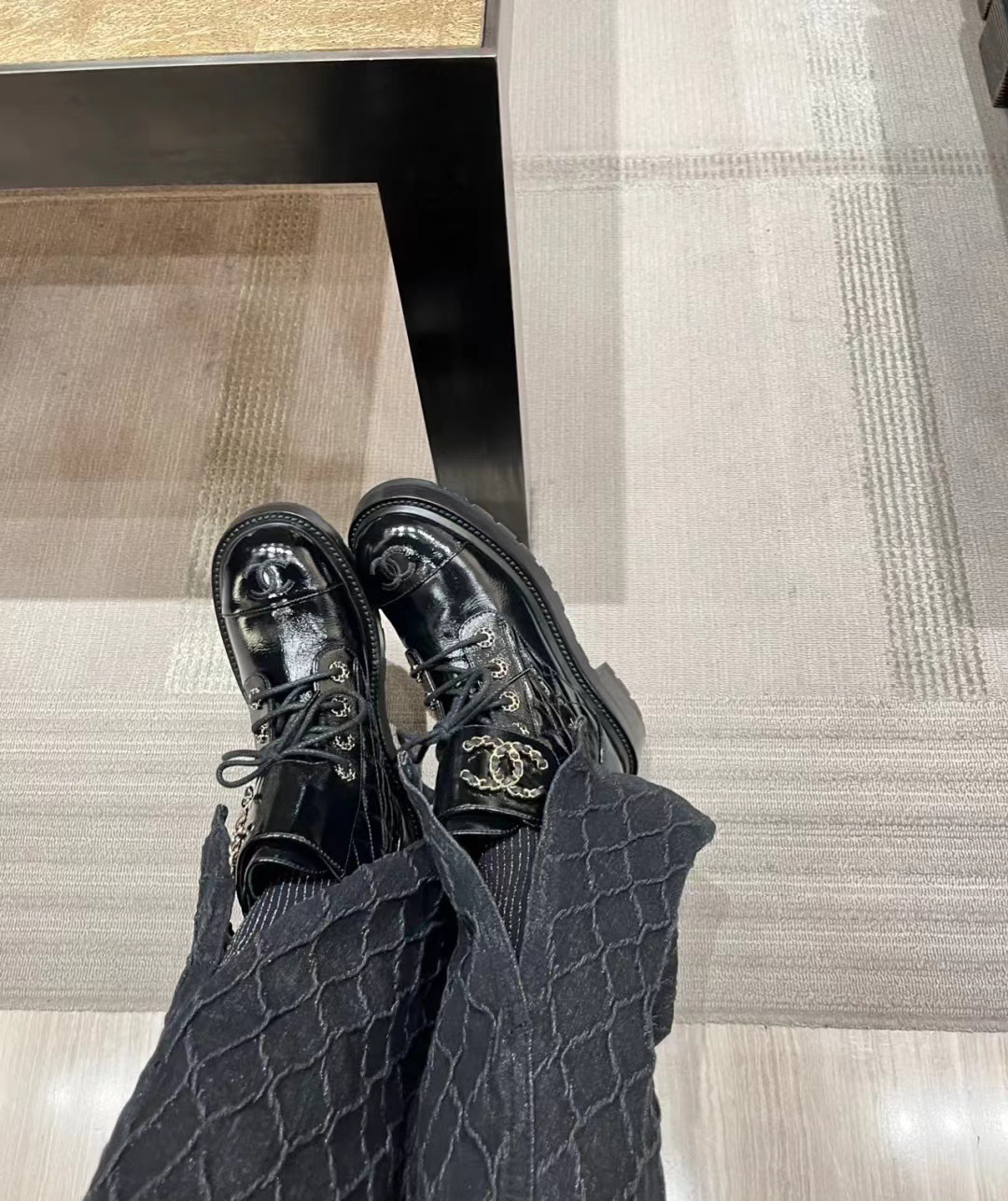 CHANEL Biker boots Ankle boots