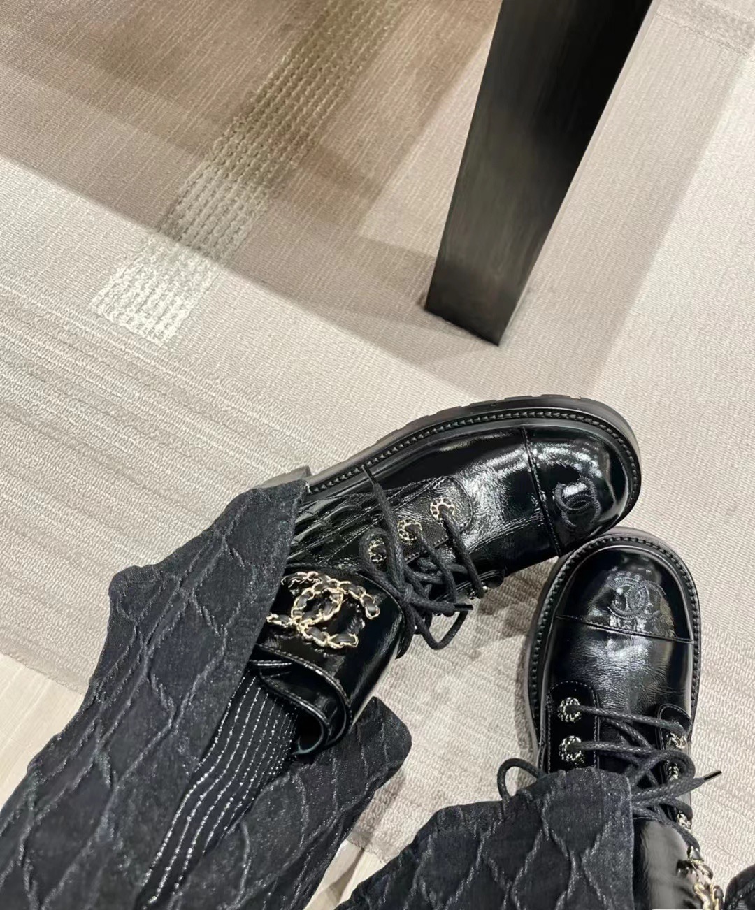 CHANEL Biker boots Ankle boots