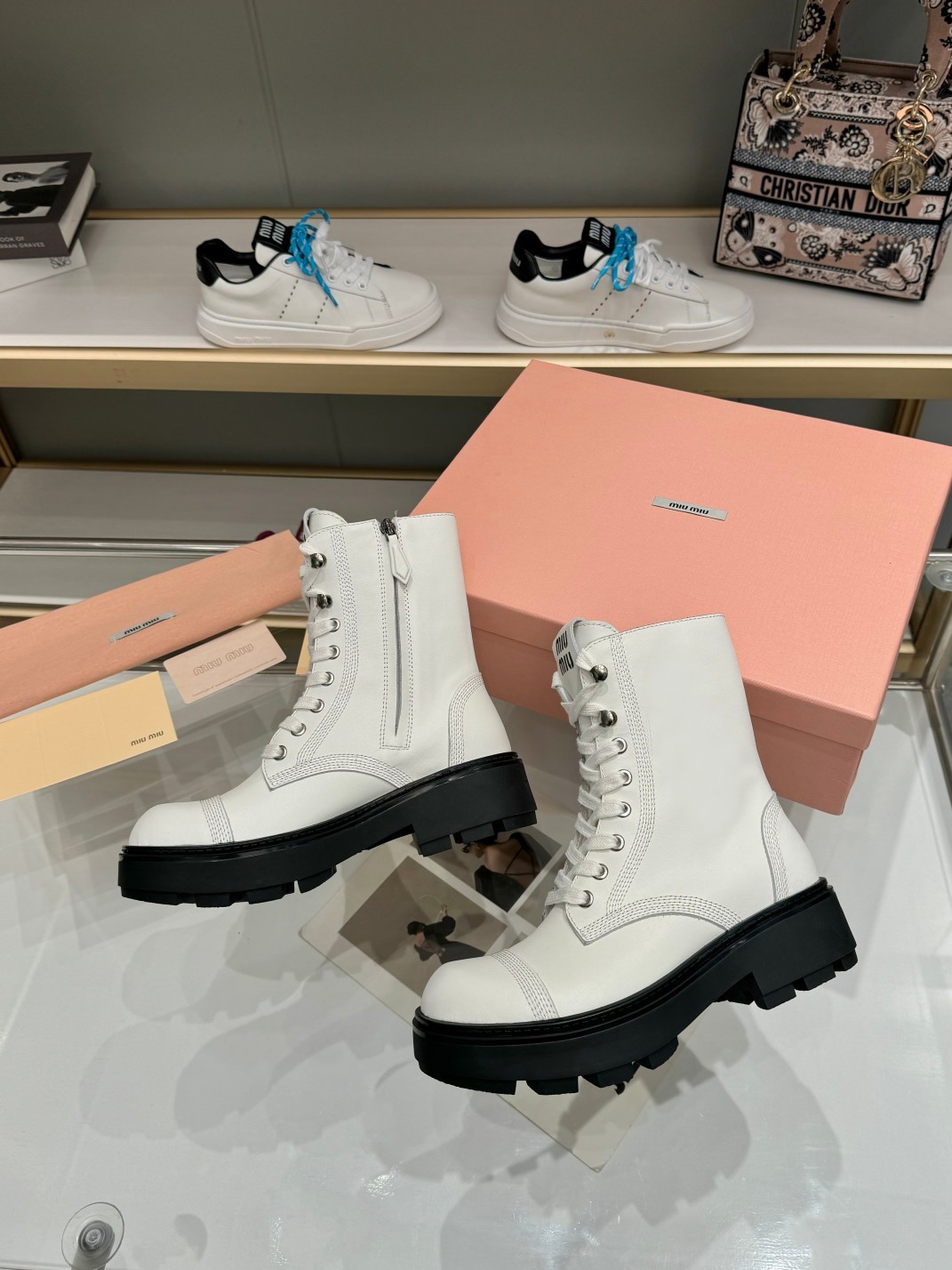 MiuMiu Martens boots