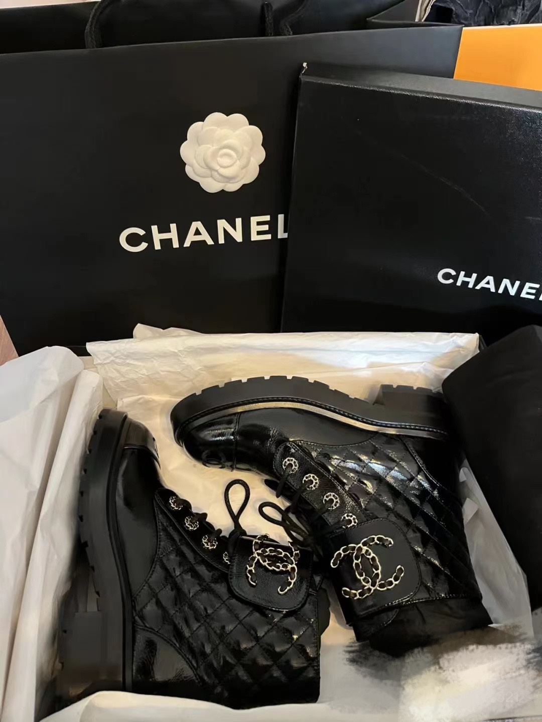 CHANEL Biker boots Ankle boots