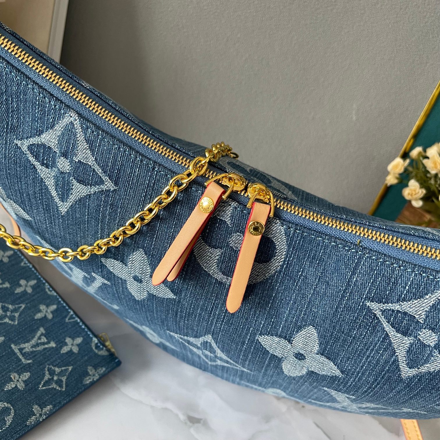 LV Loop Hobo Denim Handbag
