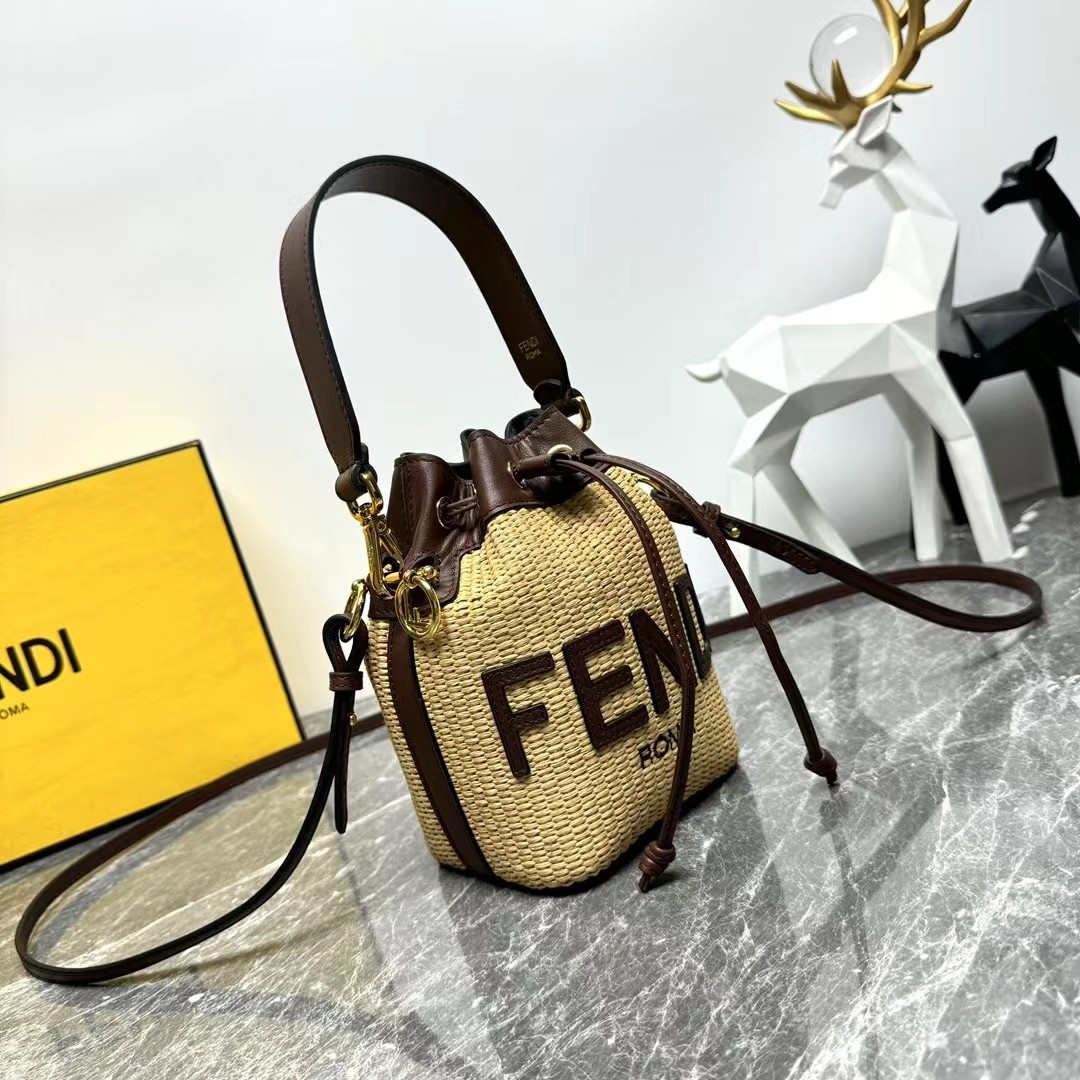 FENDI Woven bucket bag
