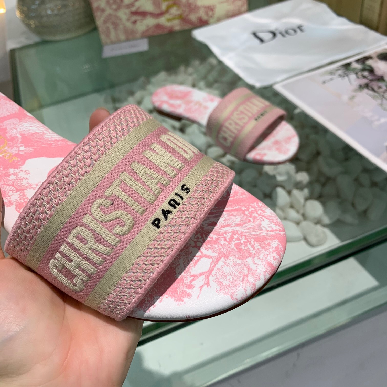 DIOR DWAY Cotton Slides