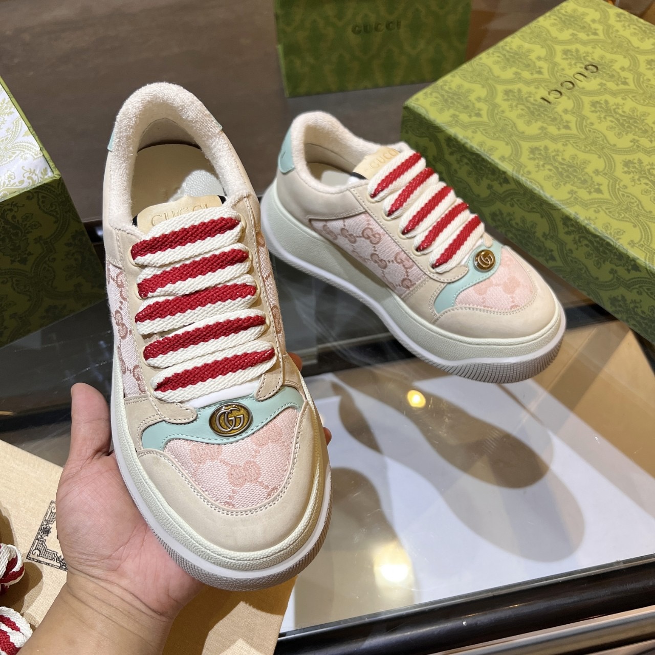 GUCCI  Screener series platform sneakers