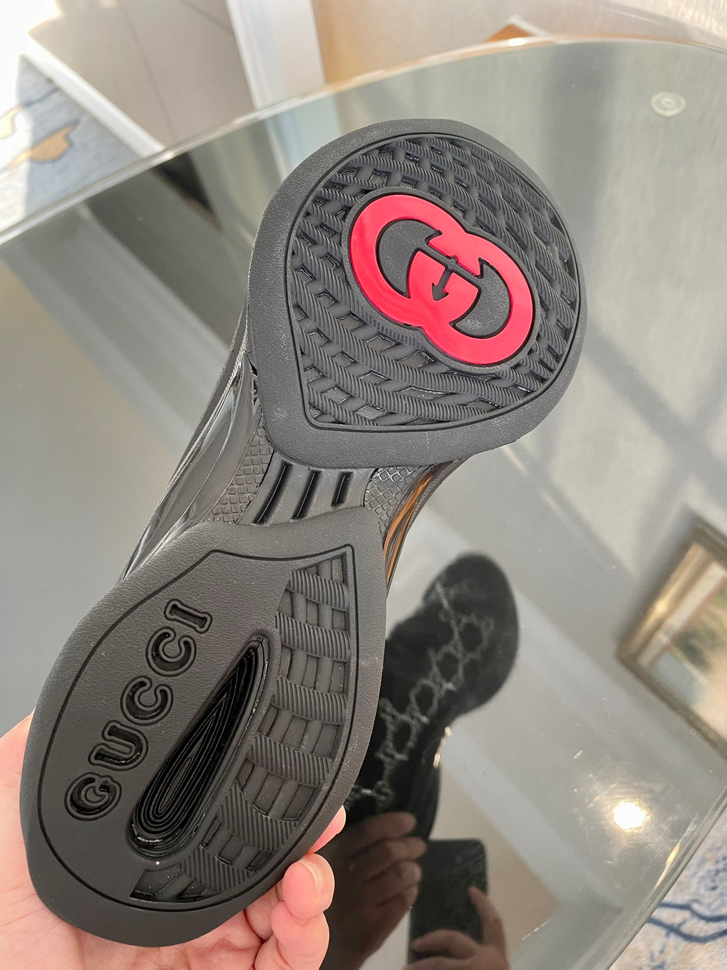 GUCCI Run Crystal Sneakers