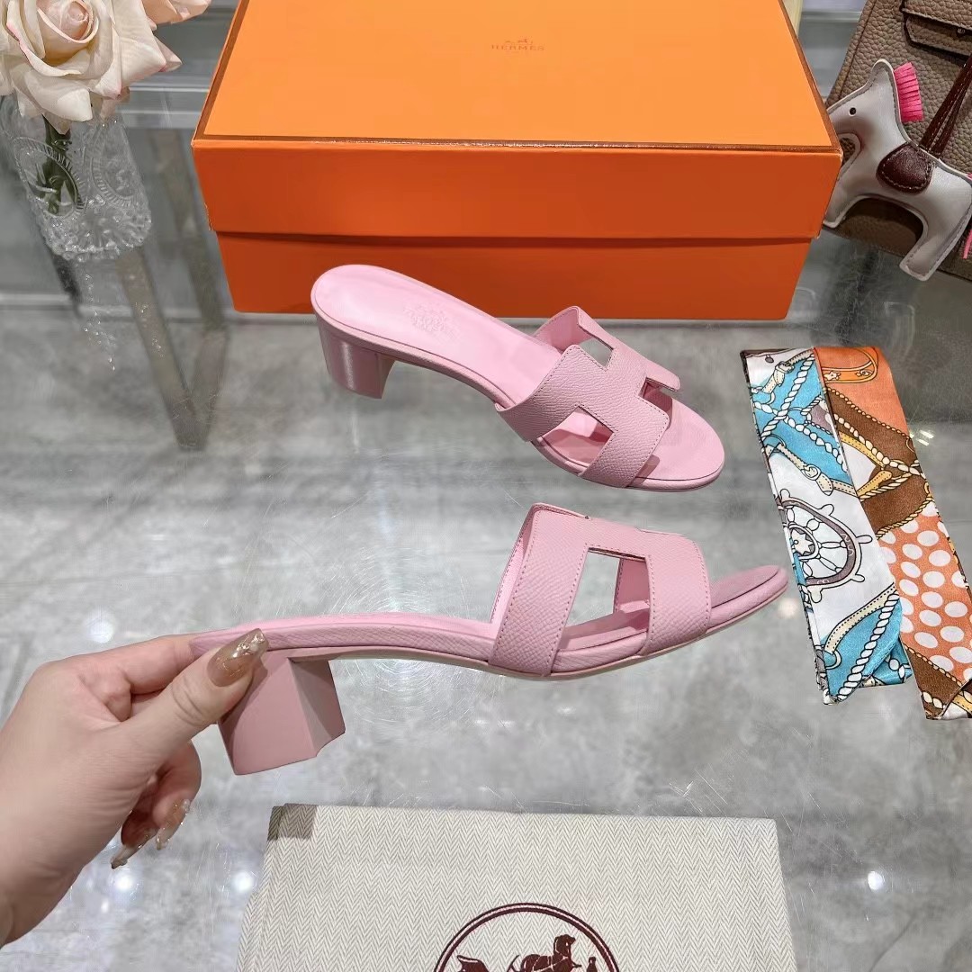 HERMES ORAN Chunky slippers