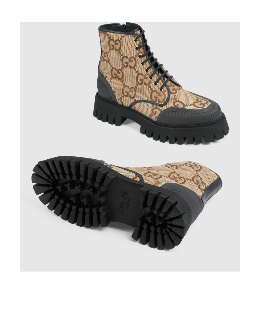 GUCCI  canvas ankle boots for women