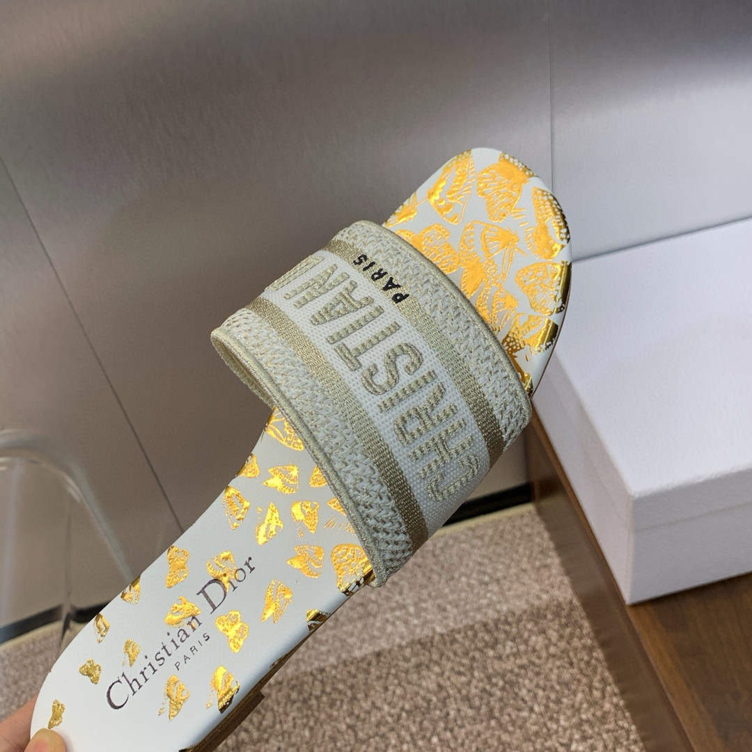 DIOR DWAY Gradient Butterflies Slippers