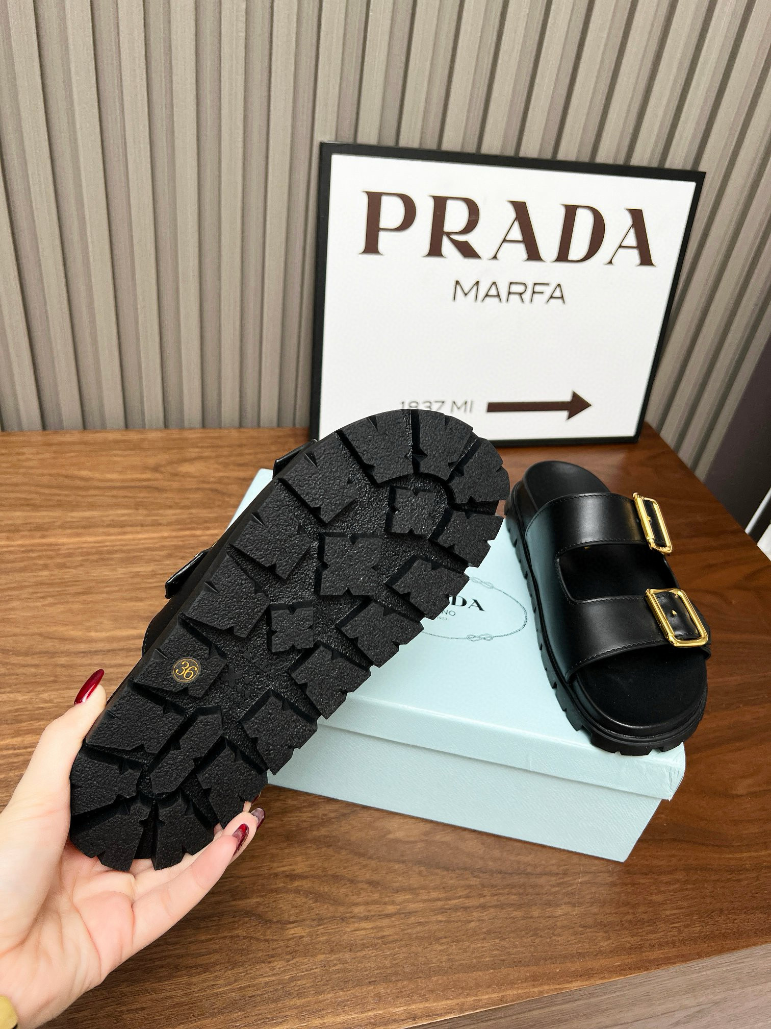 PRADA two straps Slippers