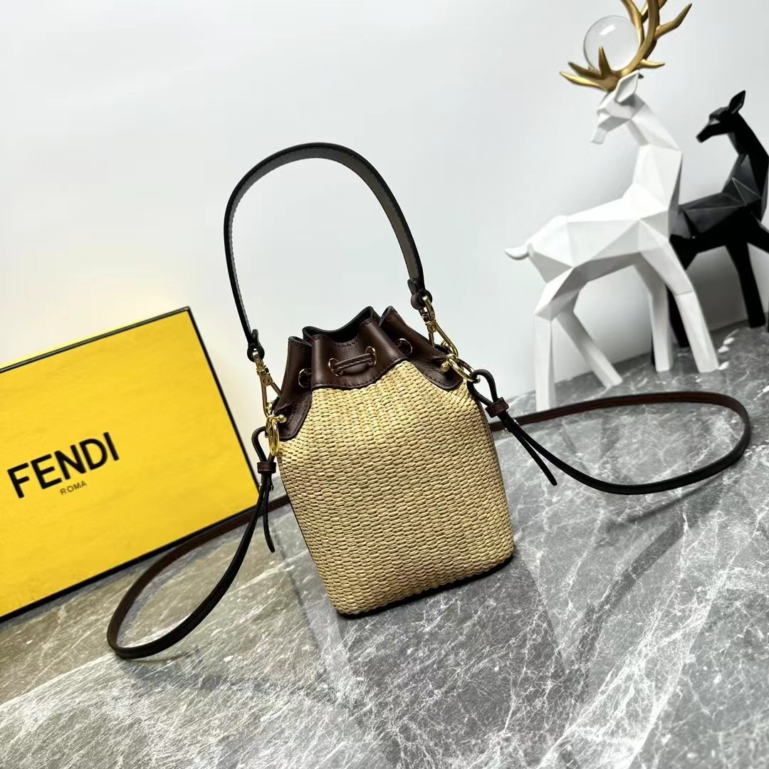 FENDI Woven bucket bag