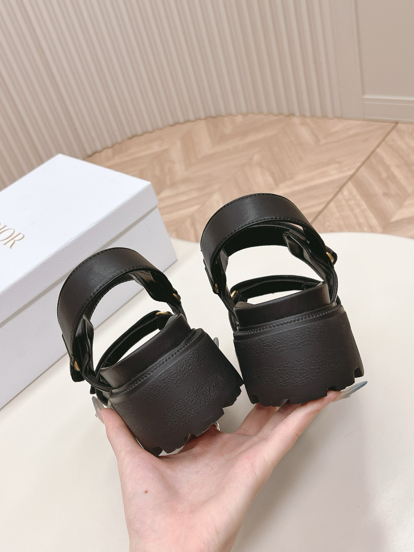 DIOR Classic Velcro high-heeled sandals