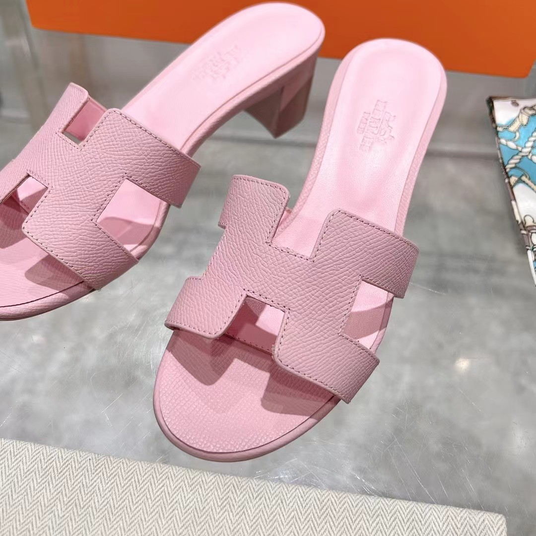 HERMES ORAN Chunky slippers