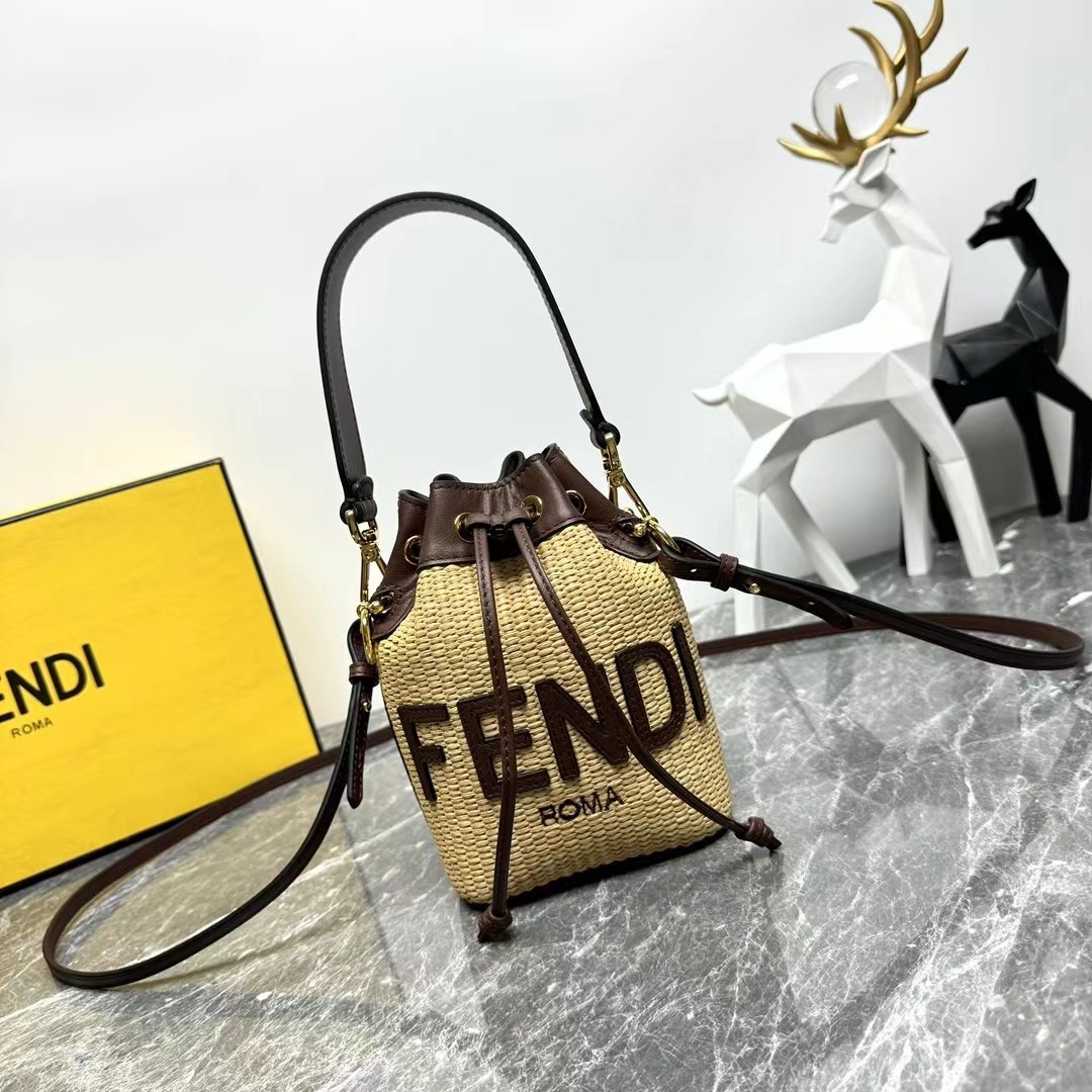 FENDI Woven bucket bag