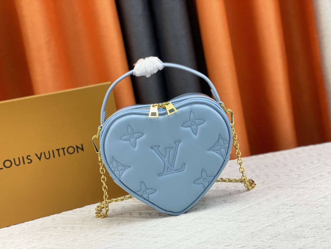 LV Bubblegram Heart Bag
