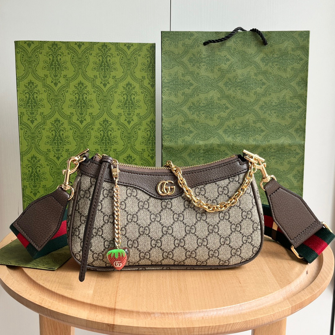 GUCCI Ophidia strawberry Handbag