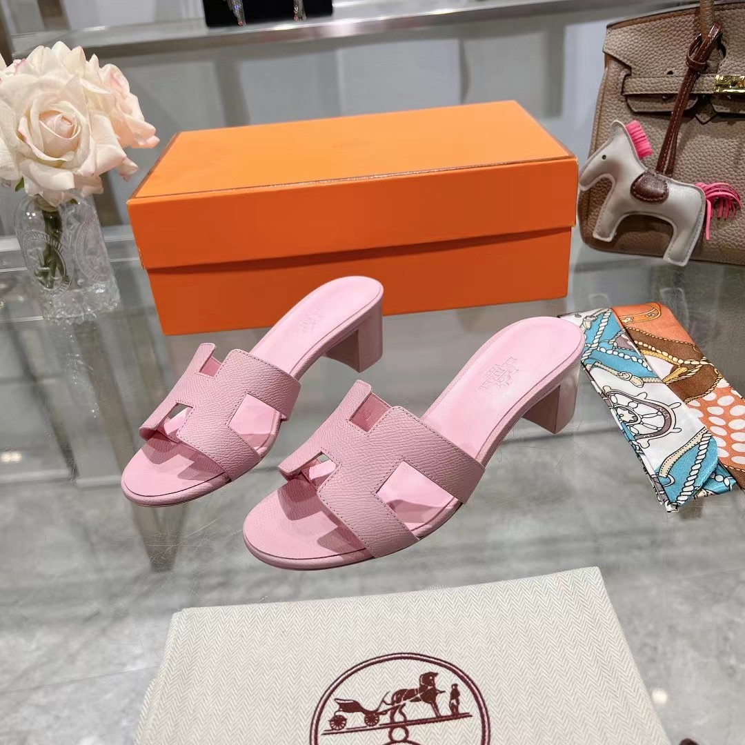 HERMES ORAN Chunky slippers