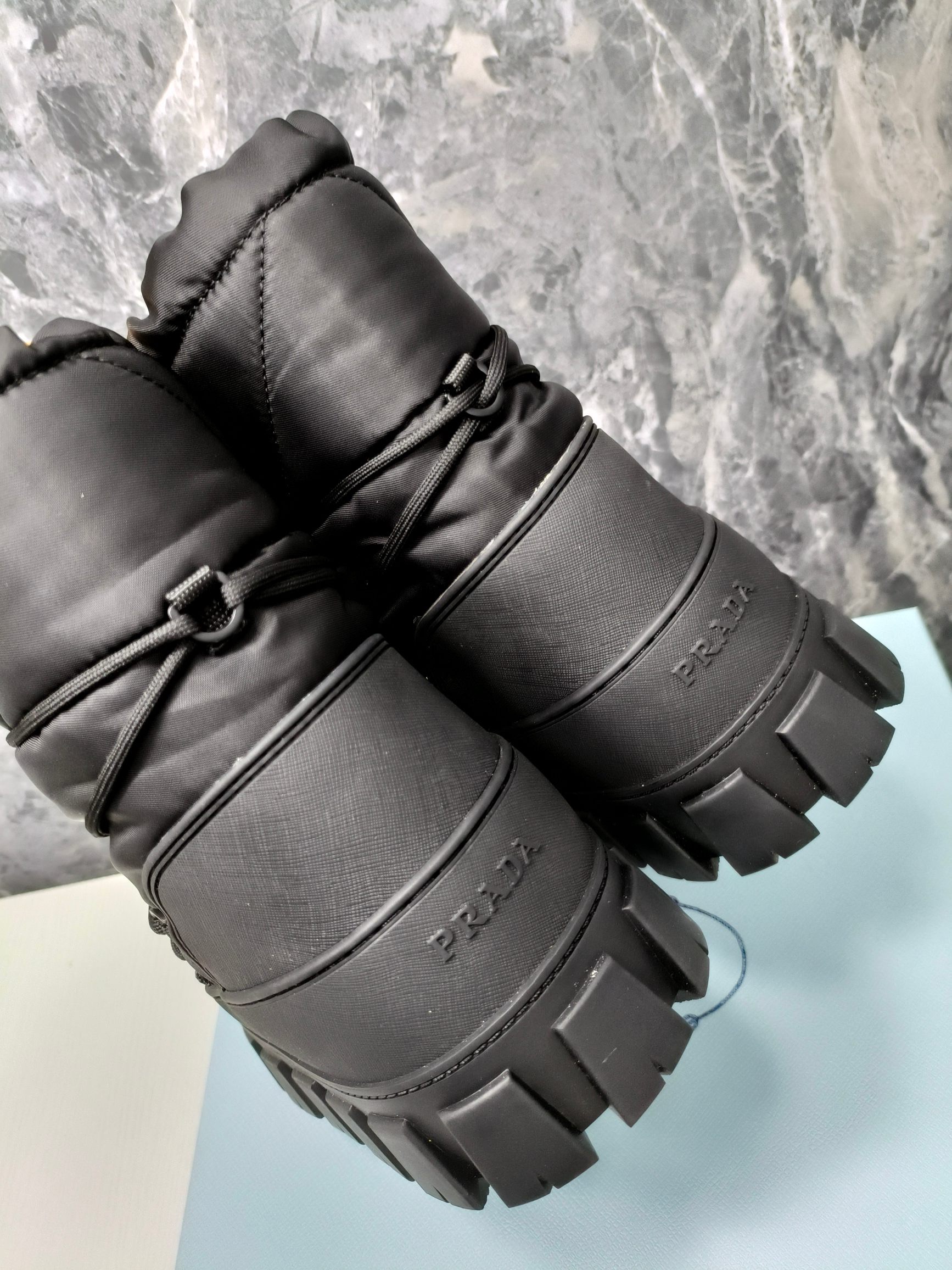 Prada Nylon gabardine snow party boots