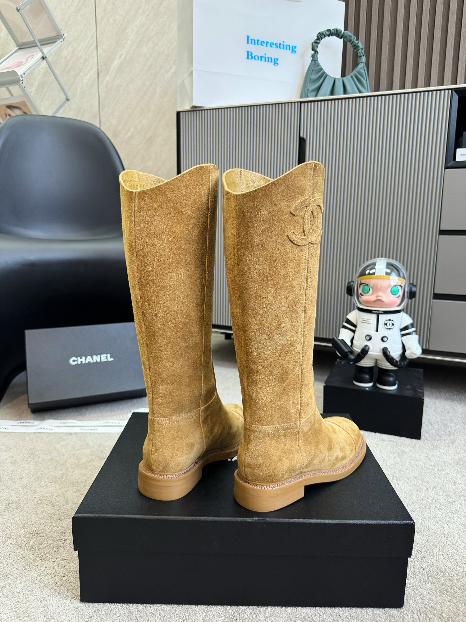 CHANEL knight boots