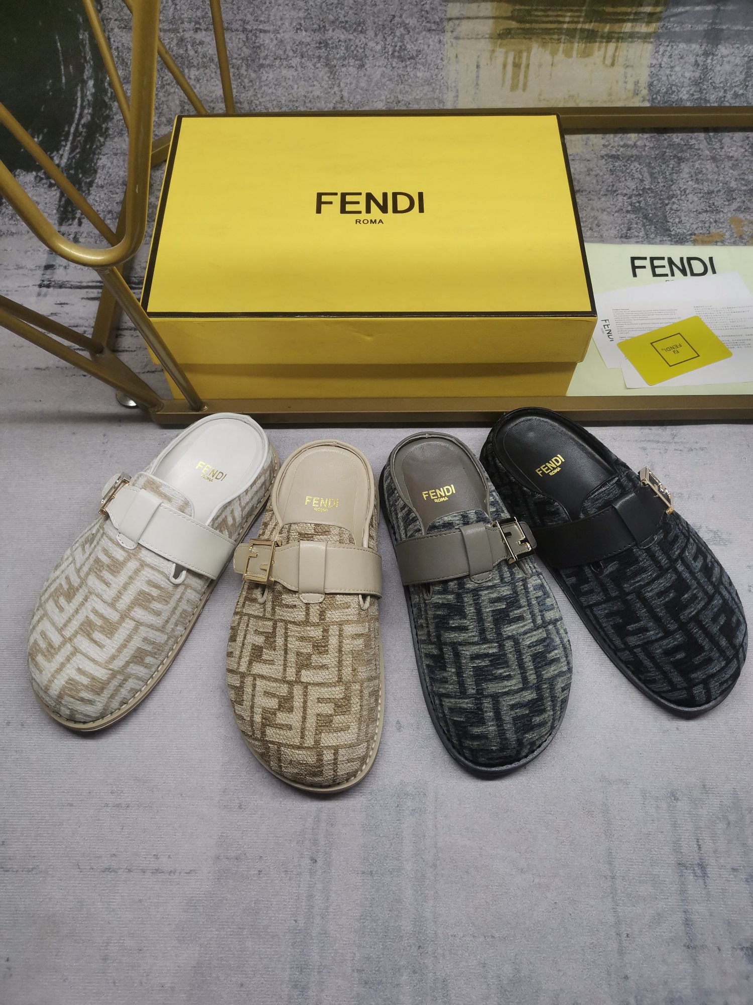 FENDI Feel Chenille flats