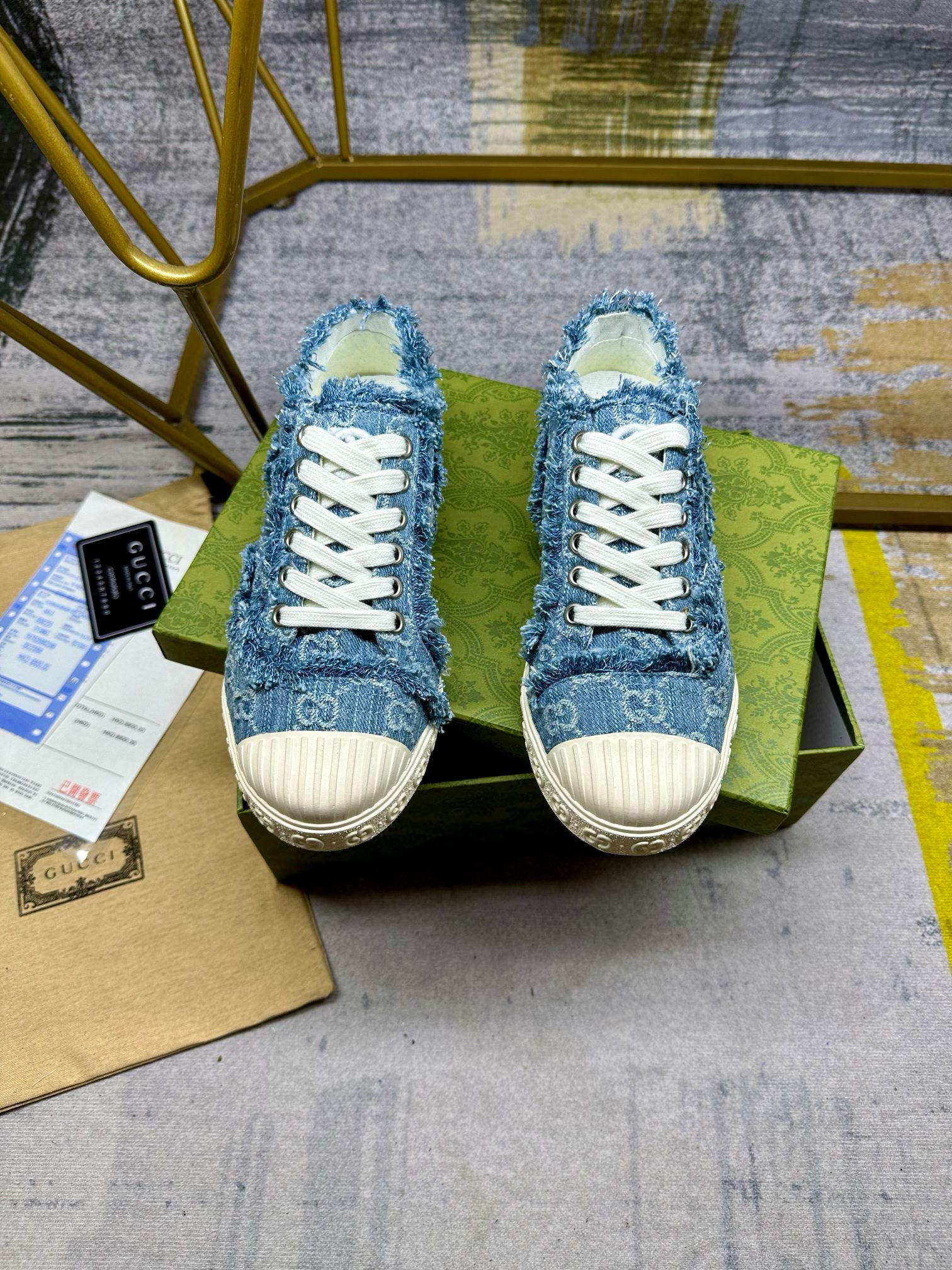 GUCCI Denim Sneakers