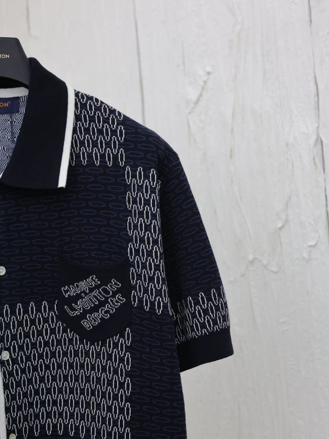 lv danier jacquard knit T-shirt