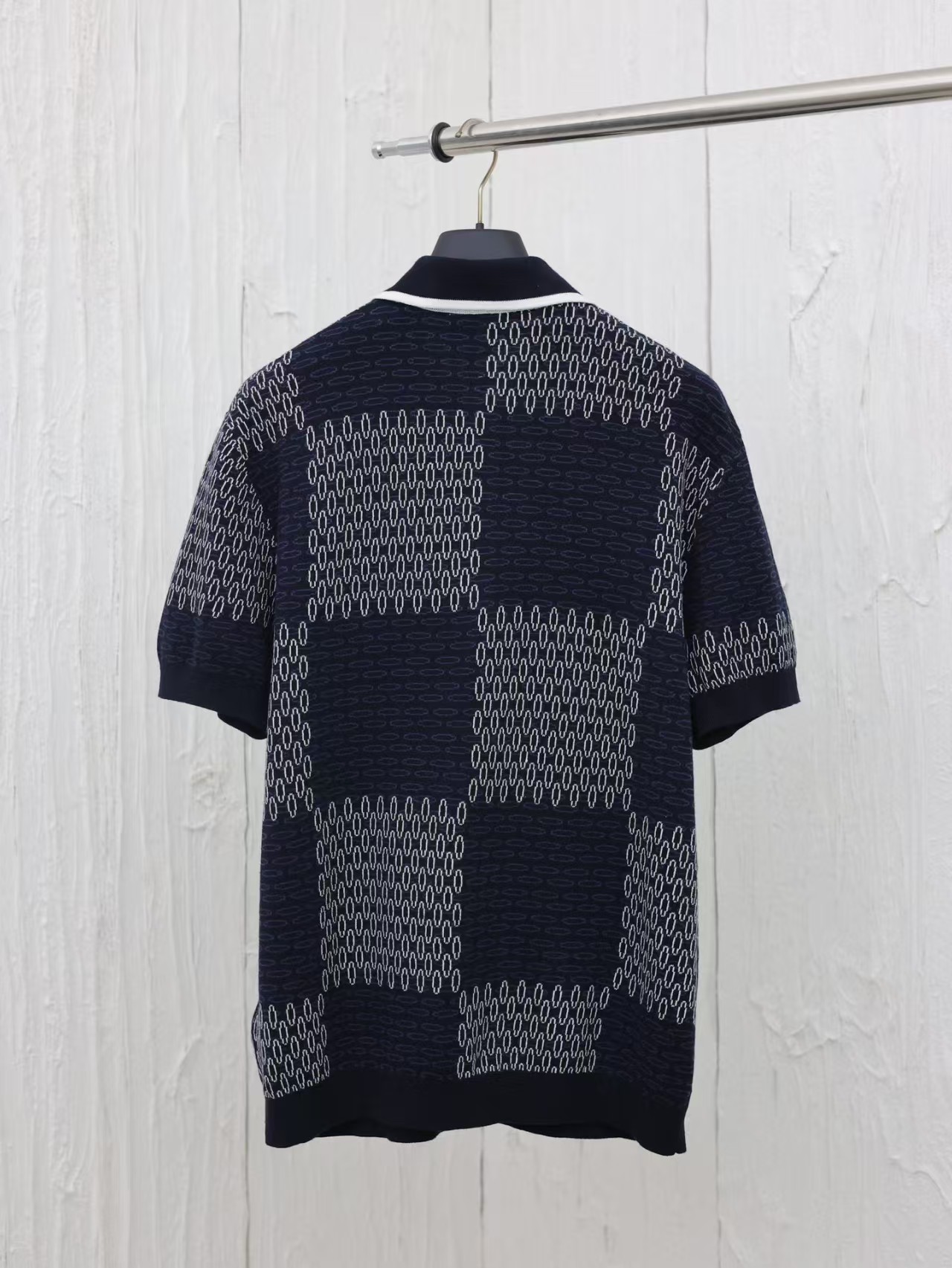 lv danier jacquard knit T-shirt