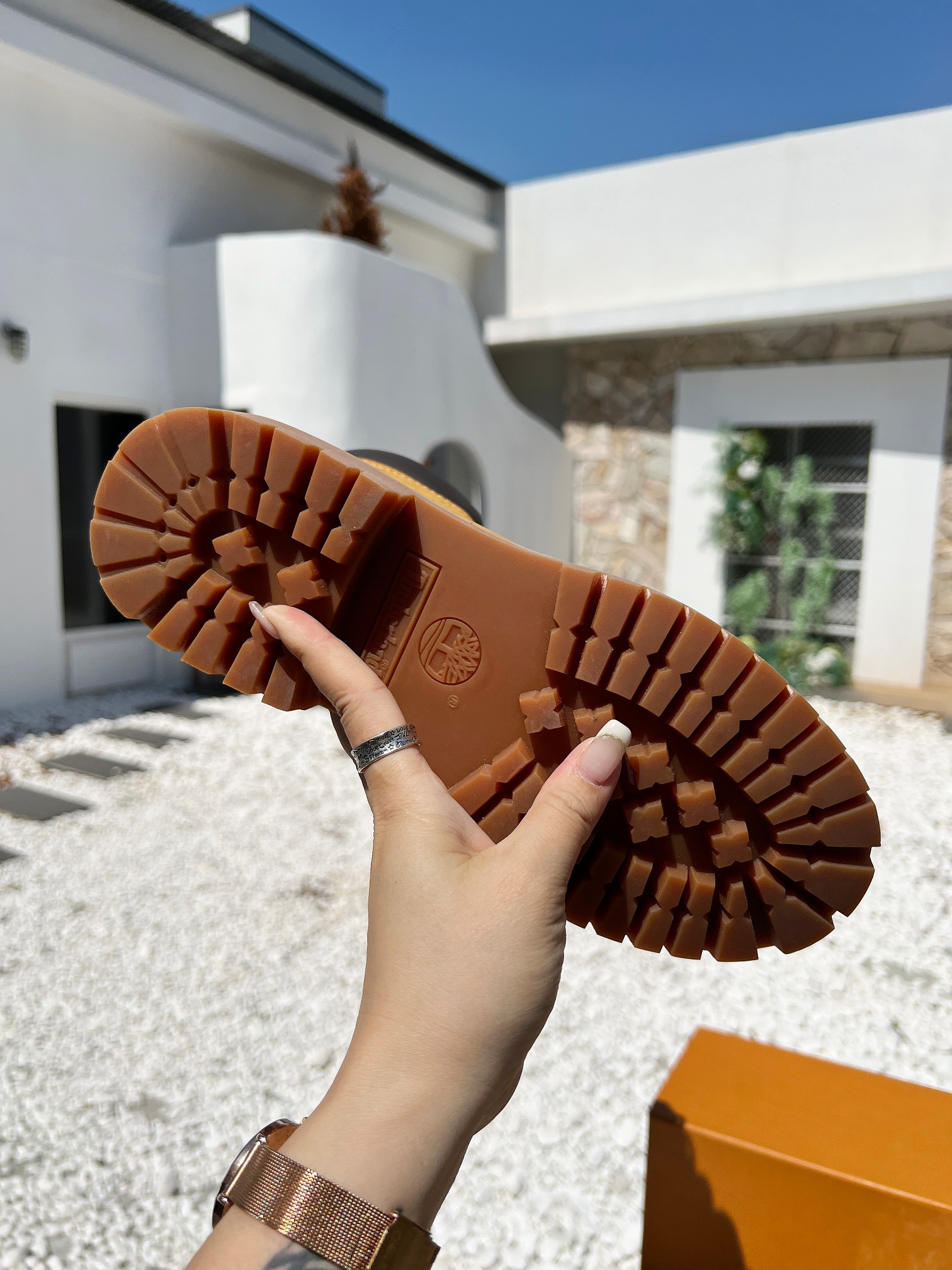 LV x Timberland boots