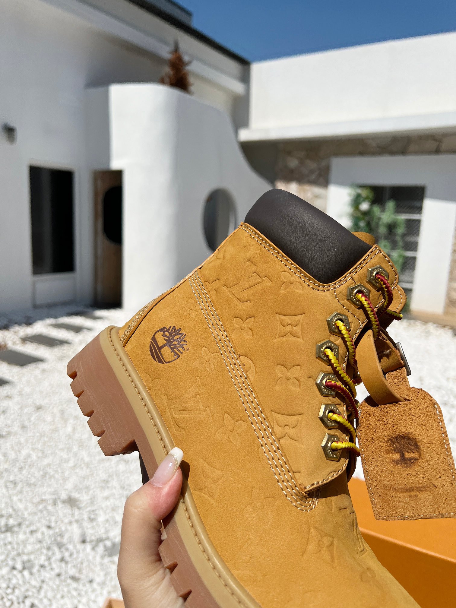 LV x Timberland boots