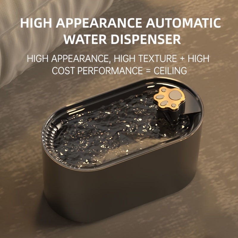 USB Rechargeable Automatic Pet Water Fountain for Cats and Dogs - Circulating Water Dispenser for Indoor Drinking - Convenient and Hygienic