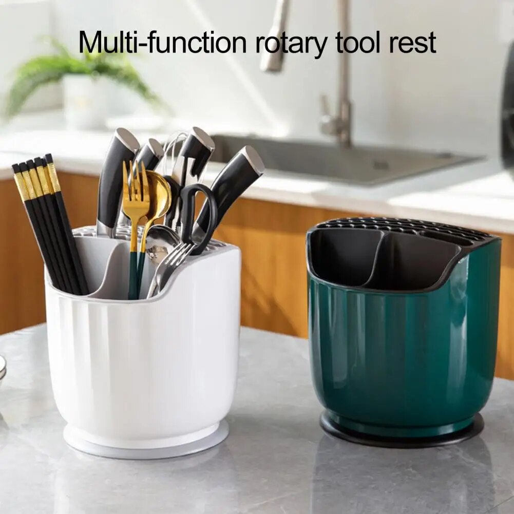 Kitchen Storage Cutlery Storage Holder Drainer Container Drying Rack Non Slip Tableware Knife Spoon Fork Organizer Box