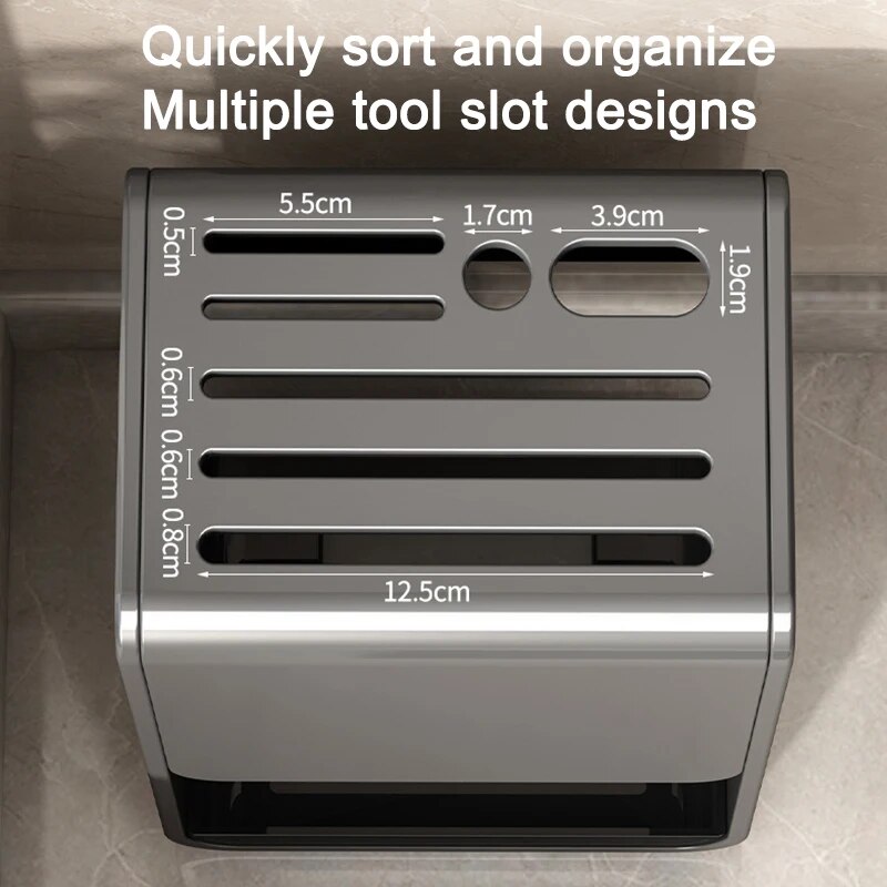 Kitchen Knife Rack Shelf No-punch Household Put Knife Holder Knife Storage Rack Kitchen Storage and Organization Accessories