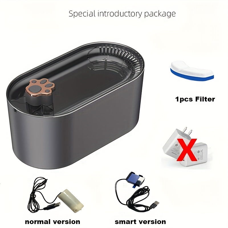 USB Rechargeable Automatic Pet Water Fountain for Cats and Dogs - Circulating Water Dispenser for Indoor Drinking - Convenient and Hygienic
