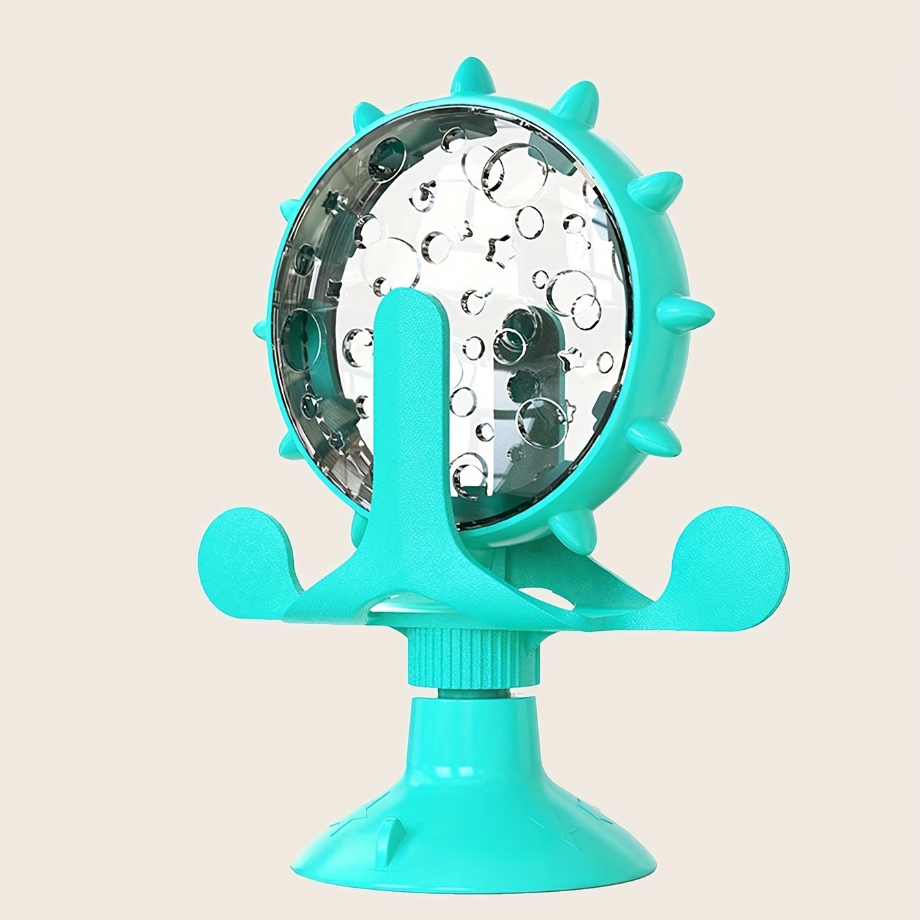 Cat Food Feeder Turntable Windmill Cat Teaser Toy Cat Leaking Toy Pet Food Device Pet Supplies
