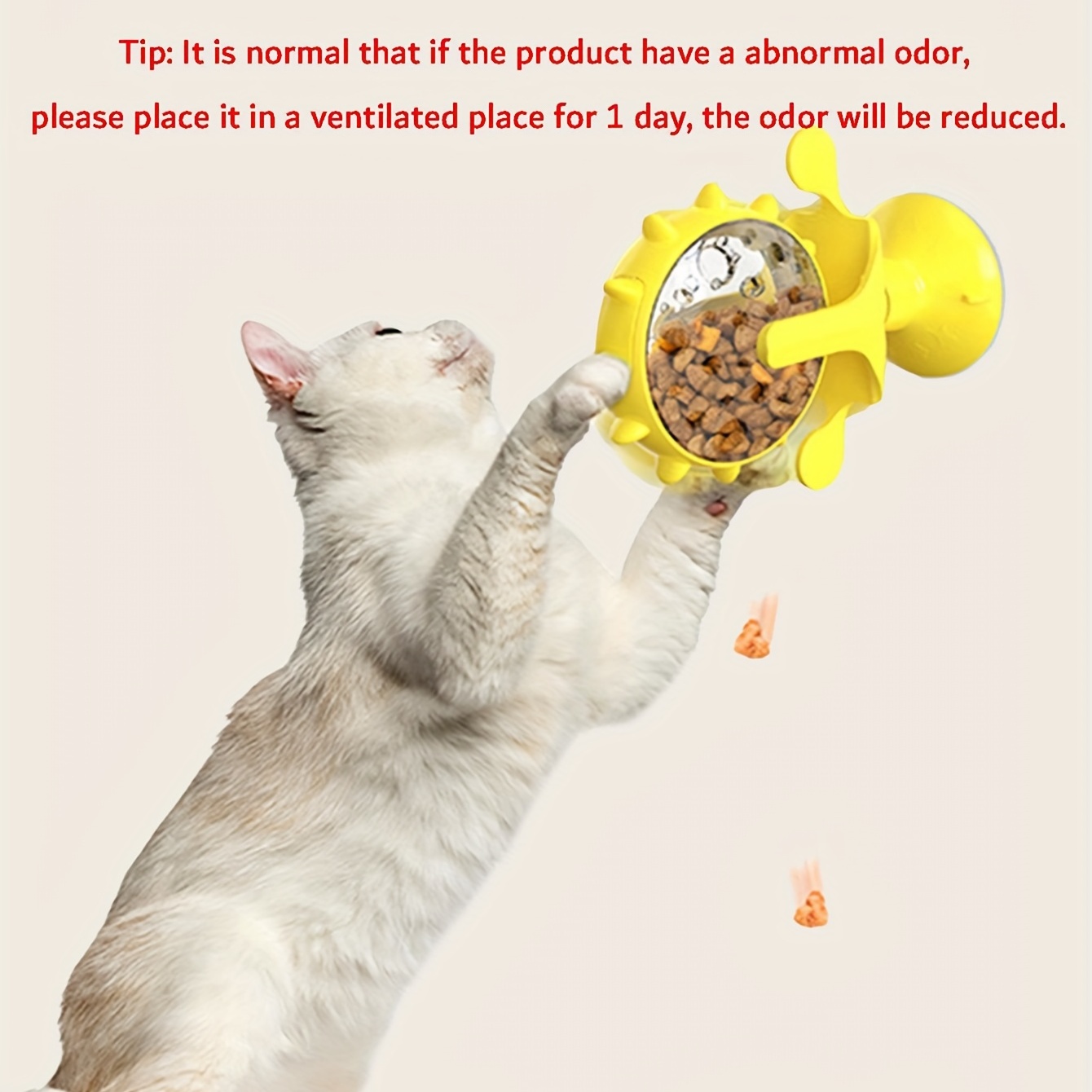 Cat Food Feeder Turntable Windmill Cat Teaser Toy Cat Leaking Toy Pet Food Device Pet Supplies