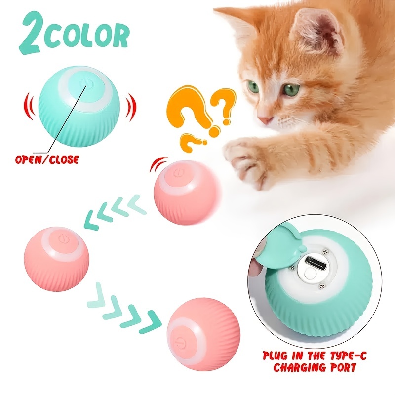 Smart Cat Ball Toy: An Automatic Rolling Ball For Hours Of Interactive Fun