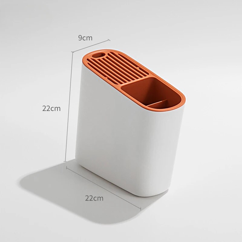 Oblique Chopstick Barrel Multifunctional Knife Chopstick Cage Kitchen Supplies Storage Rack Tableware and Knife Storage Rack