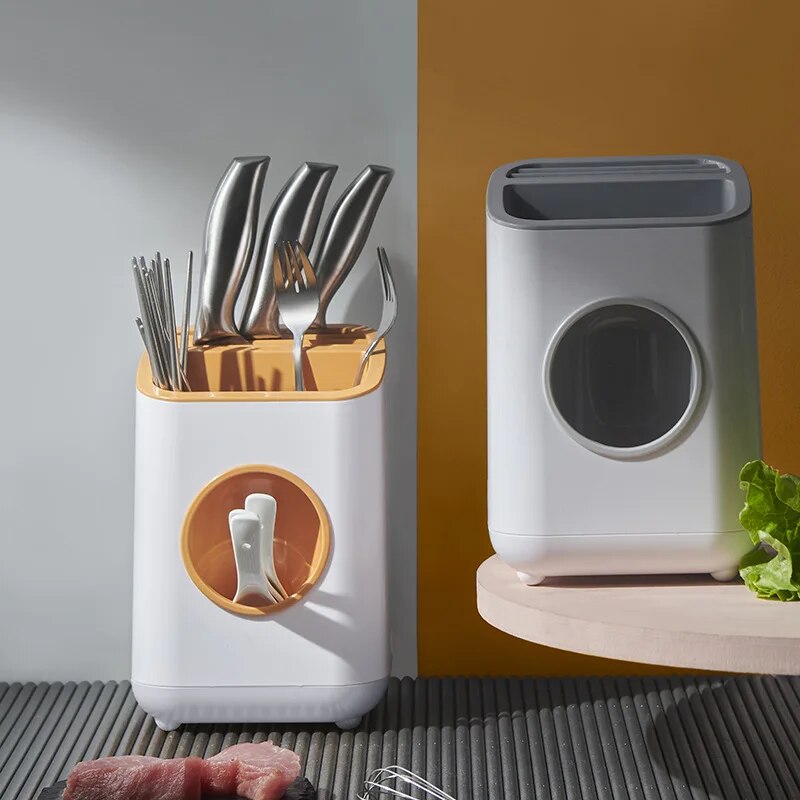 Multifunctional Plastic Storage Container Tableware Rack Chopsticks Spoon Holder Knife Stand Dish Drying Racks Kitchen Accessori