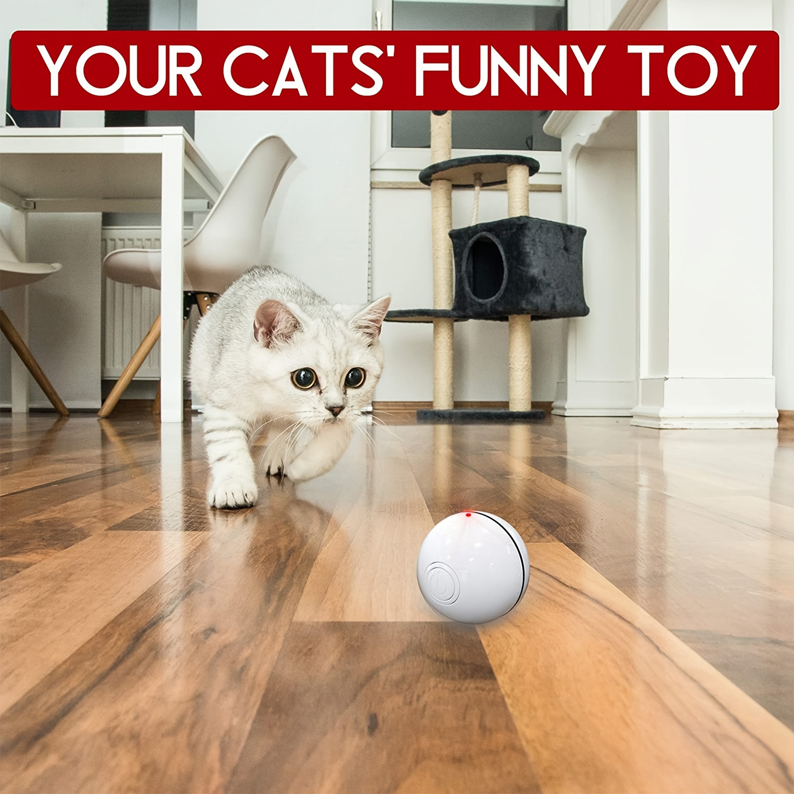 Smart Electric Cat Toy Ball - Relieves Boredom and Entertains Your Cat