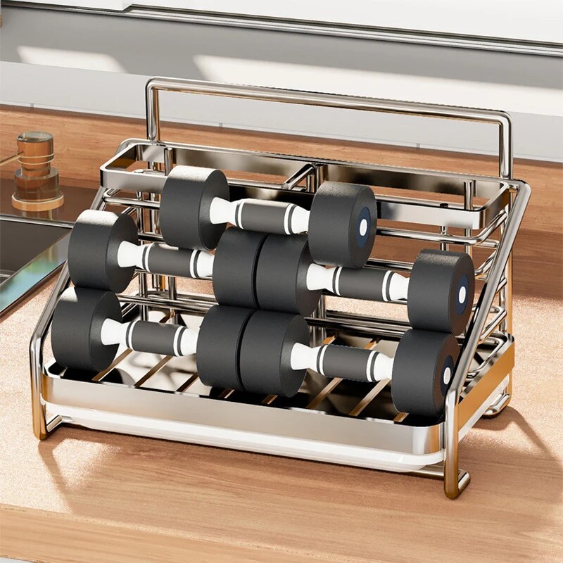 Tableware Holder Stainless Steel Chopstick Drying Rack Rustproof Spoon Knife Fork Storage Shelf Cutlery Storage Drainer