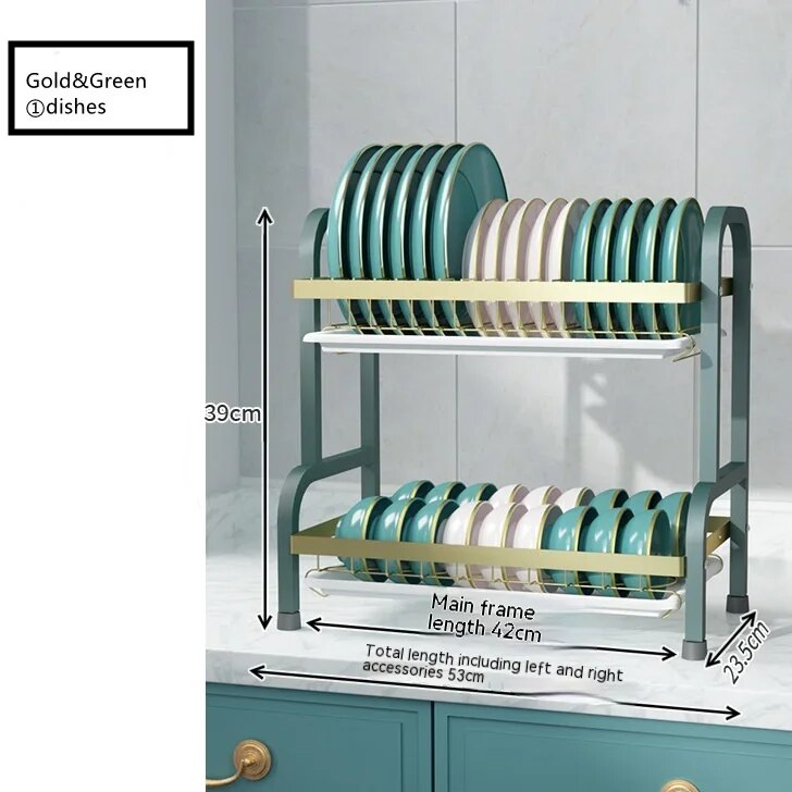 Dish Rack Drain Rack Dish Plate Dish Storage Rack Household Multifunctional Tableware Storage Shelf Organizer Kitchen Accessorie