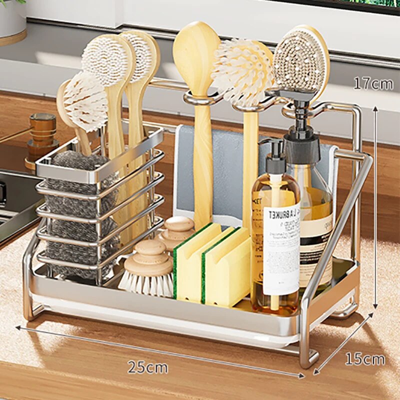 Tableware Holder Stainless Steel Chopstick Drying Rack Rustproof Spoon Knife Fork Storage Shelf Cutlery Storage Drainer