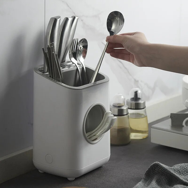 Multifunctional Plastic Storage Container Tableware Rack Chopsticks Spoon Holder Knife Stand Dish Drying Racks Kitchen Accessori