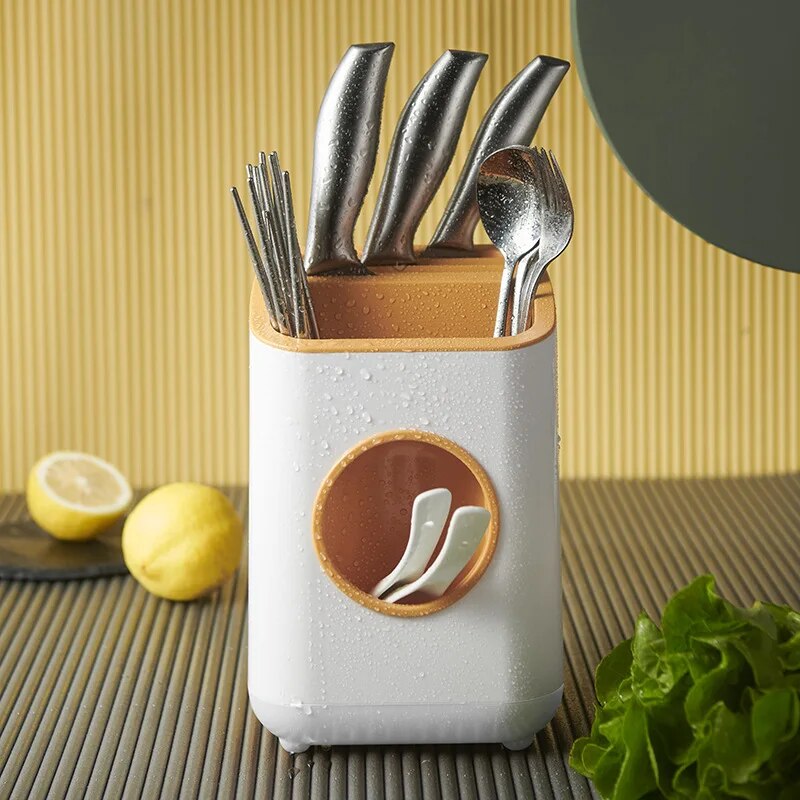 Multifunctional Plastic Storage Container Tableware Rack Chopsticks Spoon Holder Knife Stand Dish Drying Racks Kitchen Accessori